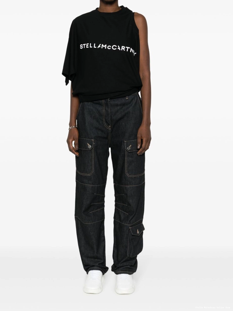 Affordable Women asymmetric top Stella McCartney cotton 0407